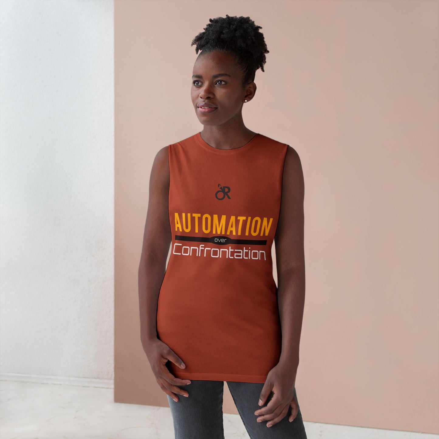 Unisex Automation Tank Top, Casual Athletic Wear, Summer Essential, Fitness Apparel, Gift for Tech Lovers, Workout Shirt