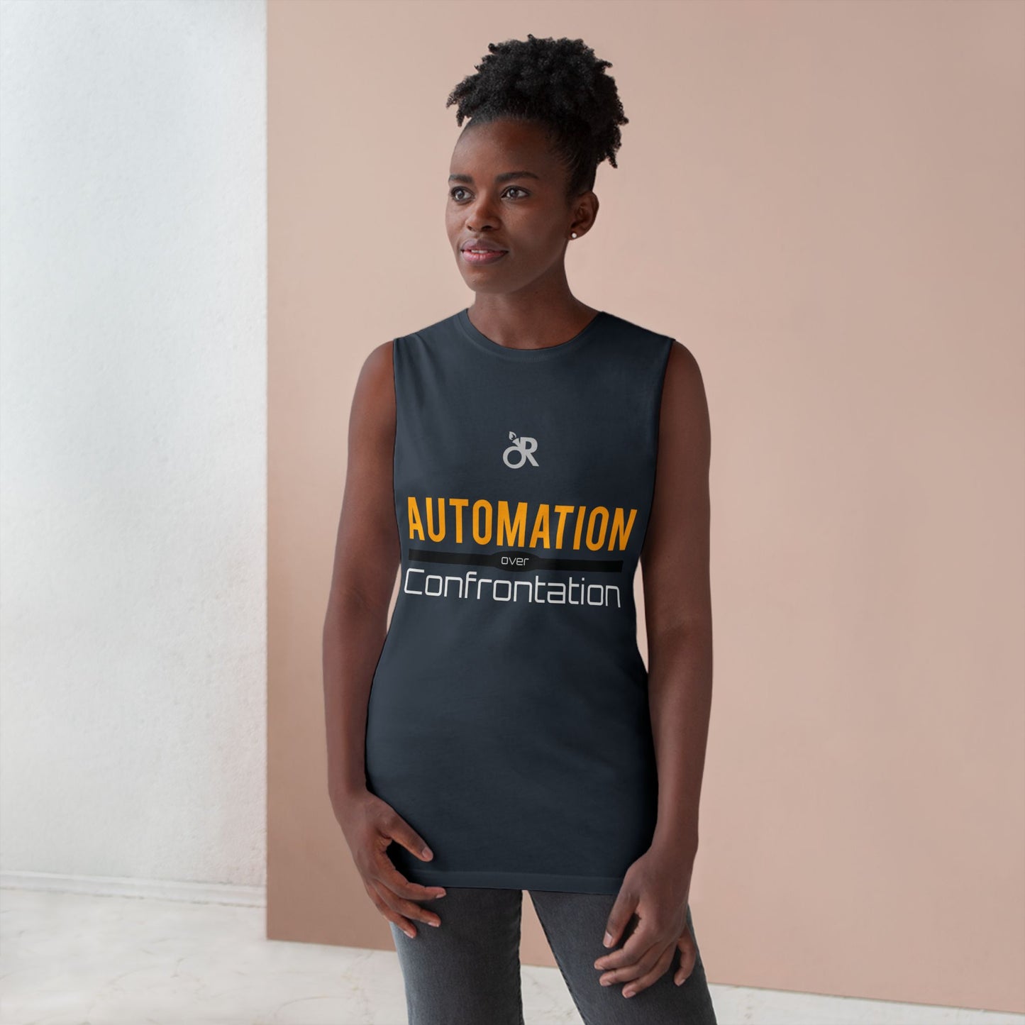 Unisex Automation Tank Top, Casual Athletic Wear, Summer Essential, Fitness Apparel, Gift for Tech Lovers, Workout Shirt