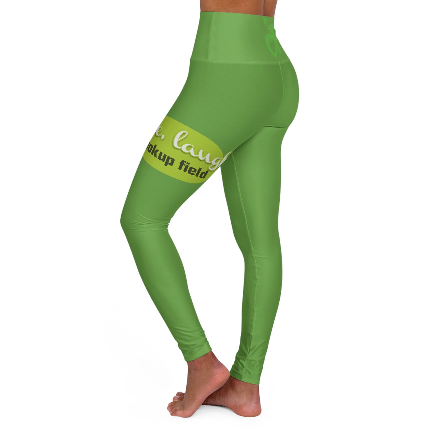 High Waisted Yoga Leggings - Live Laugh League, Activewear for Fitness, Gym, Yoga, Pilates, Gift for Her