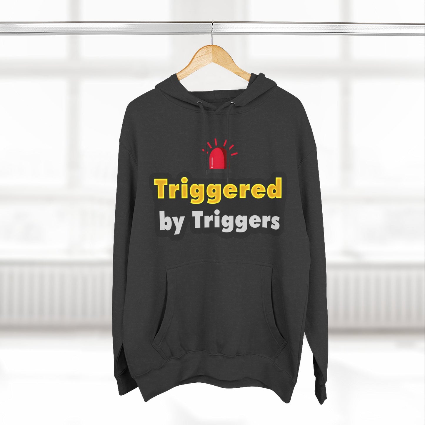 Funny Triggered Fleece Hoodie, Comfy Sweatshirt, Gift for Gamers, Casual Wear, Cozy Pullover for Friends, Humor Apparel