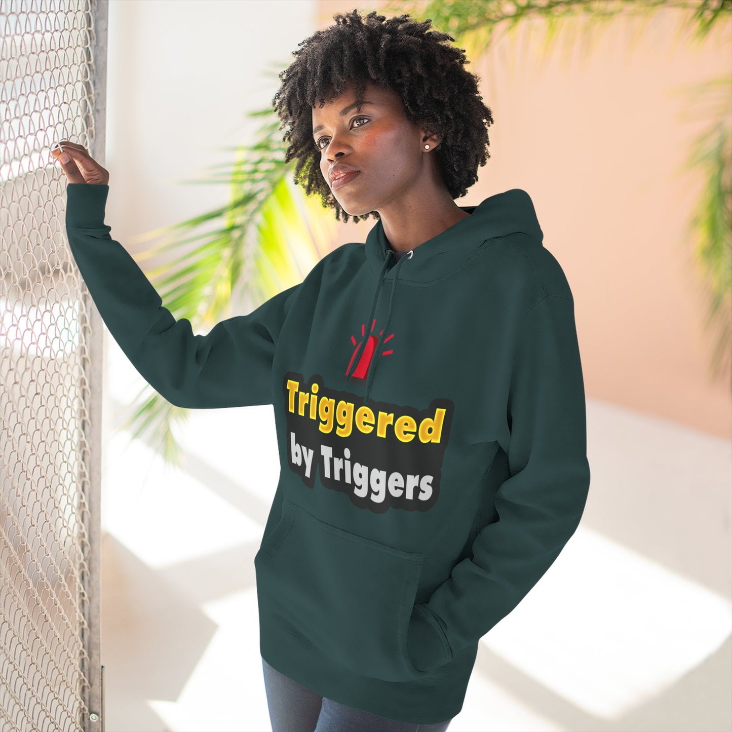 Funny Triggered Fleece Hoodie, Comfy Sweatshirt, Gift for Gamers, Casual Wear, Cozy Pullover for Friends, Humor Apparel