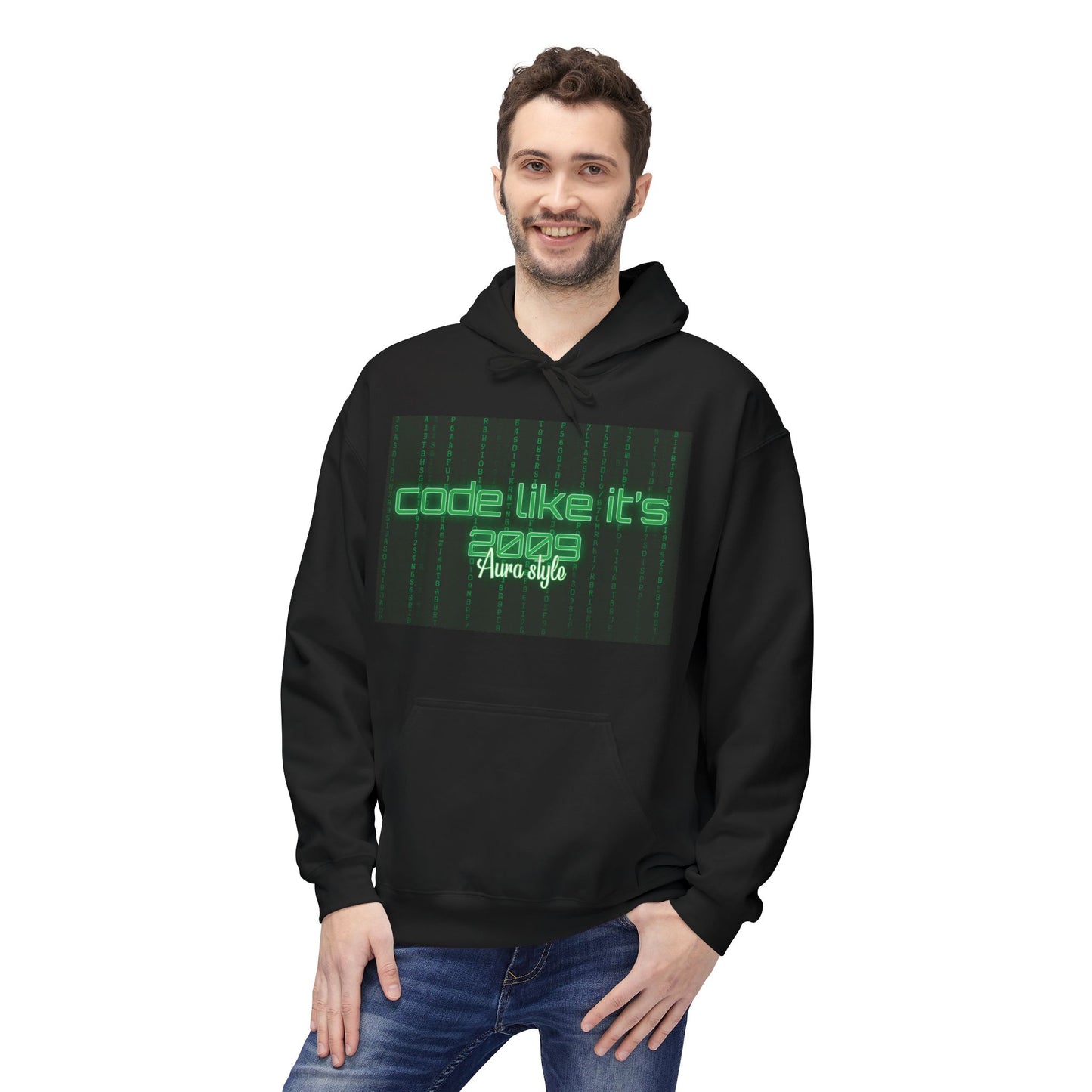Code Like It's 2009 Hoodie - Unisex Midweight Fleece for Programmers