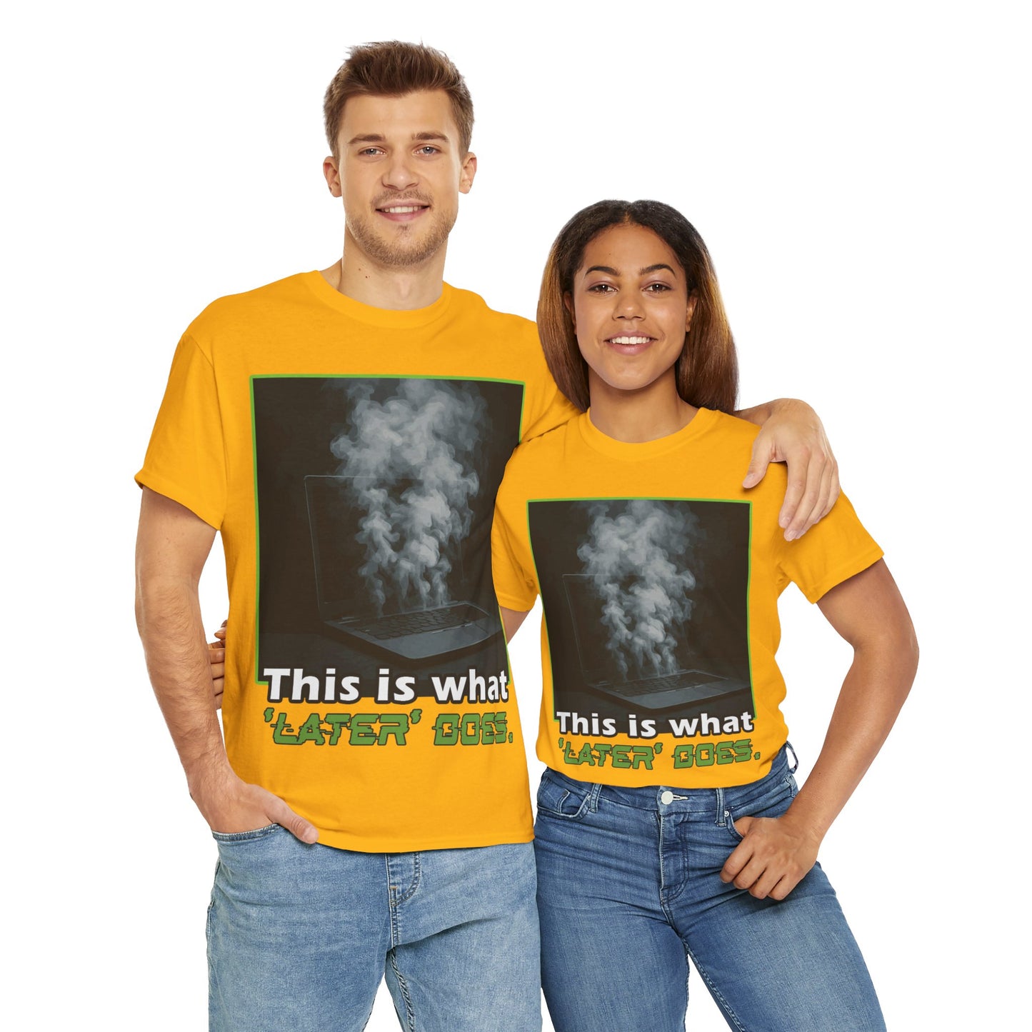 Unisex Heavy Cotton Tee - This is what 'LATER' DOSE.  Funny Shirt, Gift for Friends, Casual Wear, Statement Tee, Birthday Gift