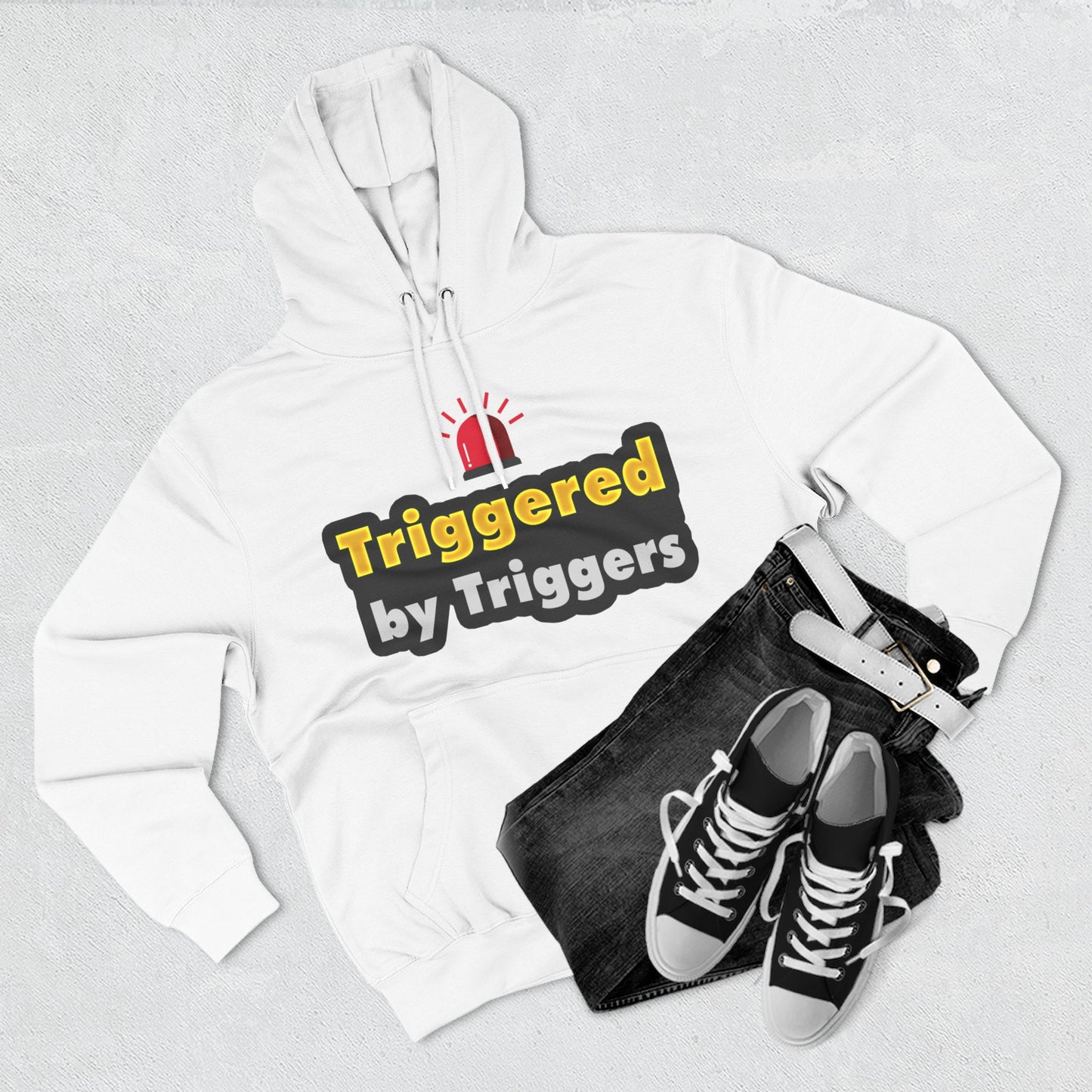 Funny Triggered Fleece Hoodie, Comfy Sweatshirt, Gift for Gamers, Casual Wear, Cozy Pullover for Friends, Humor Apparel