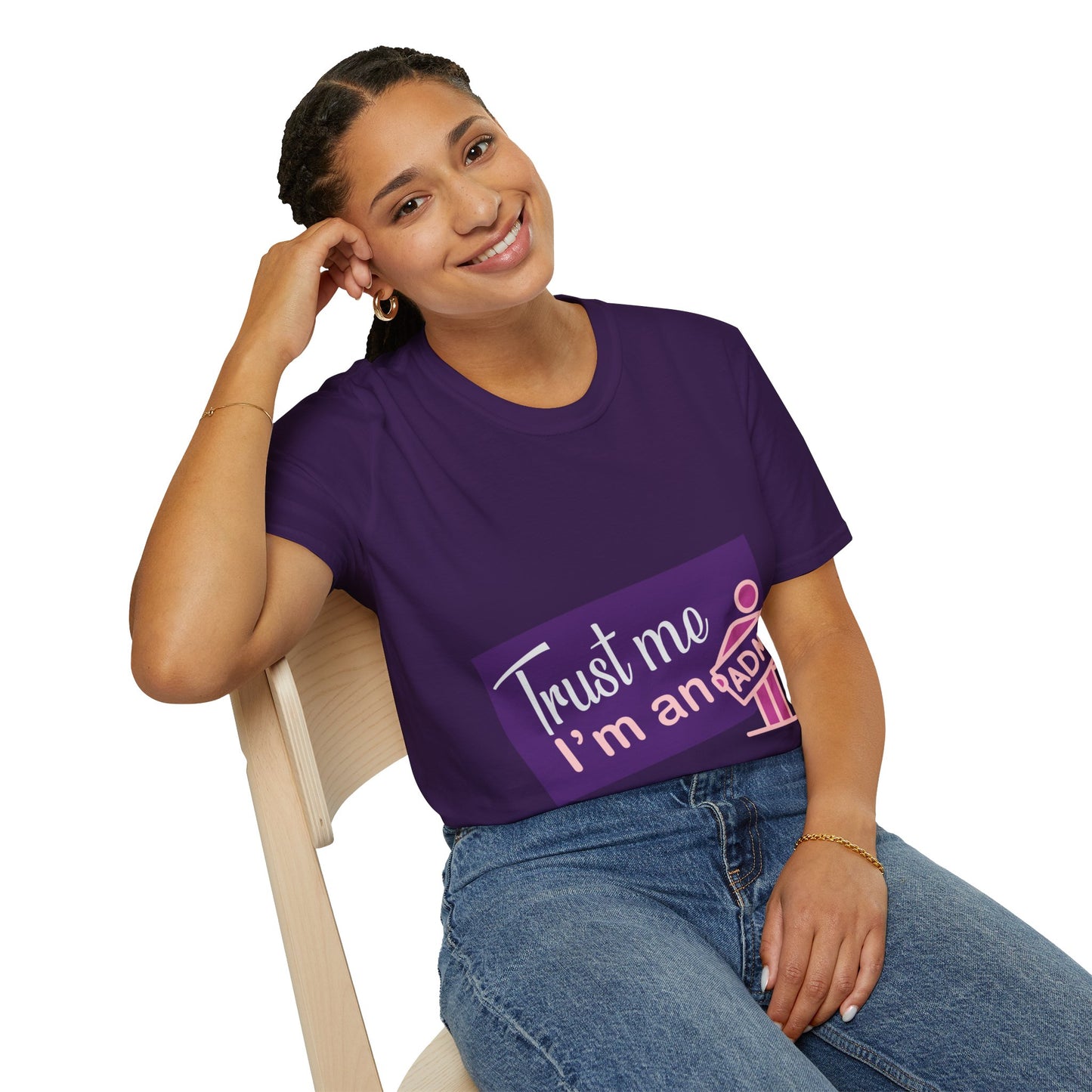 Trust Me I'm an Admin Unisex T-Shirt, Ideal for Techies, Gifts for IT Professionals, Casual Wear, Funny Office Shirt, Geek Humor Tee