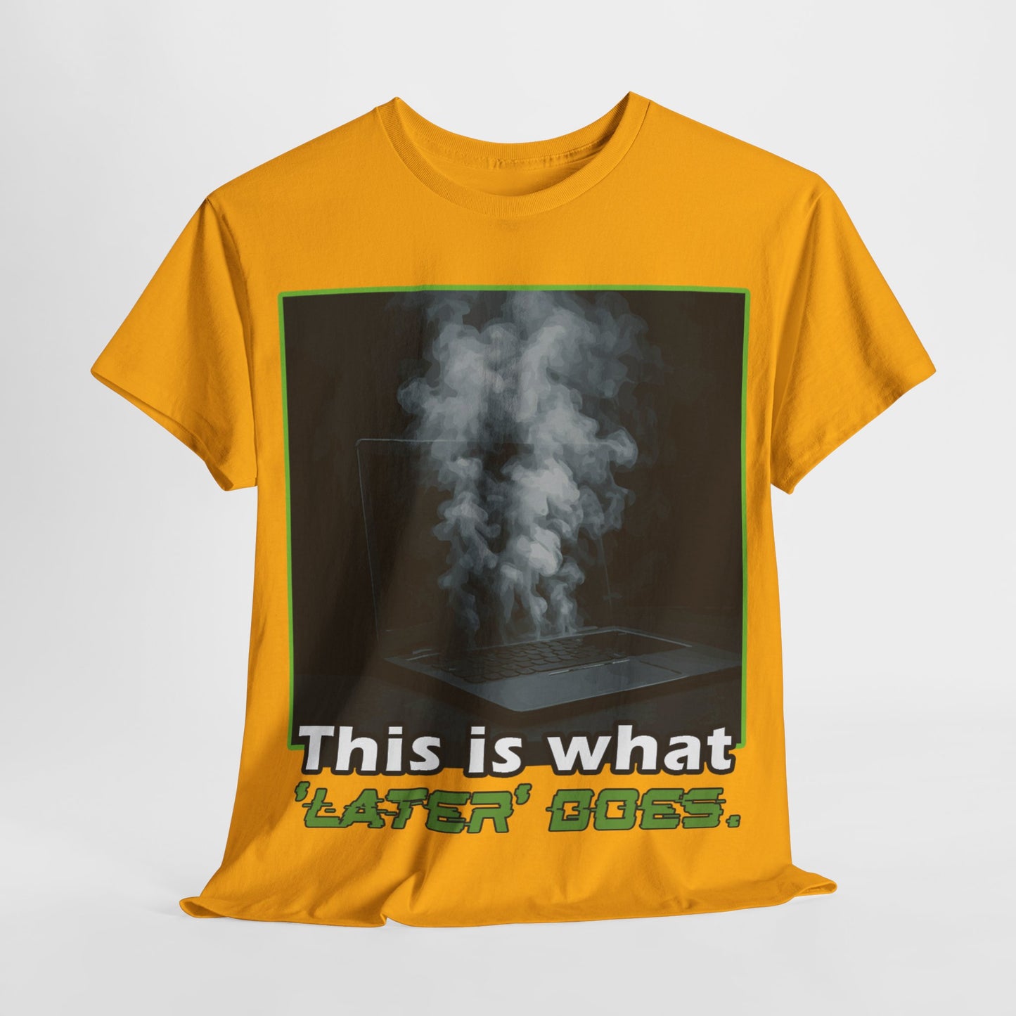 Unisex Heavy Cotton Tee - This is what 'LATER' DOSE.  Funny Shirt, Gift for Friends, Casual Wear, Statement Tee, Birthday Gift