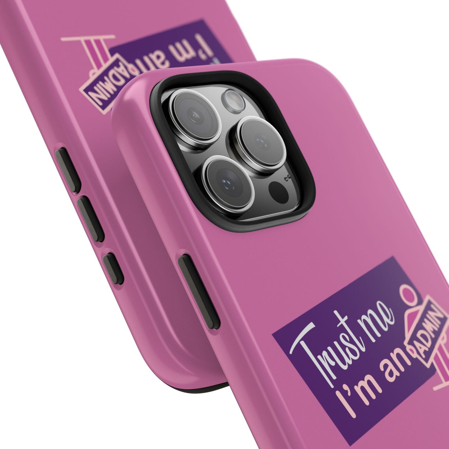 Trust Me I'm an Admin Phone Case, Tough Cases for Admins, Cute Phone Protection, Gifts for Tech Lovers, Pink Phone Cases, Ideal for [...]