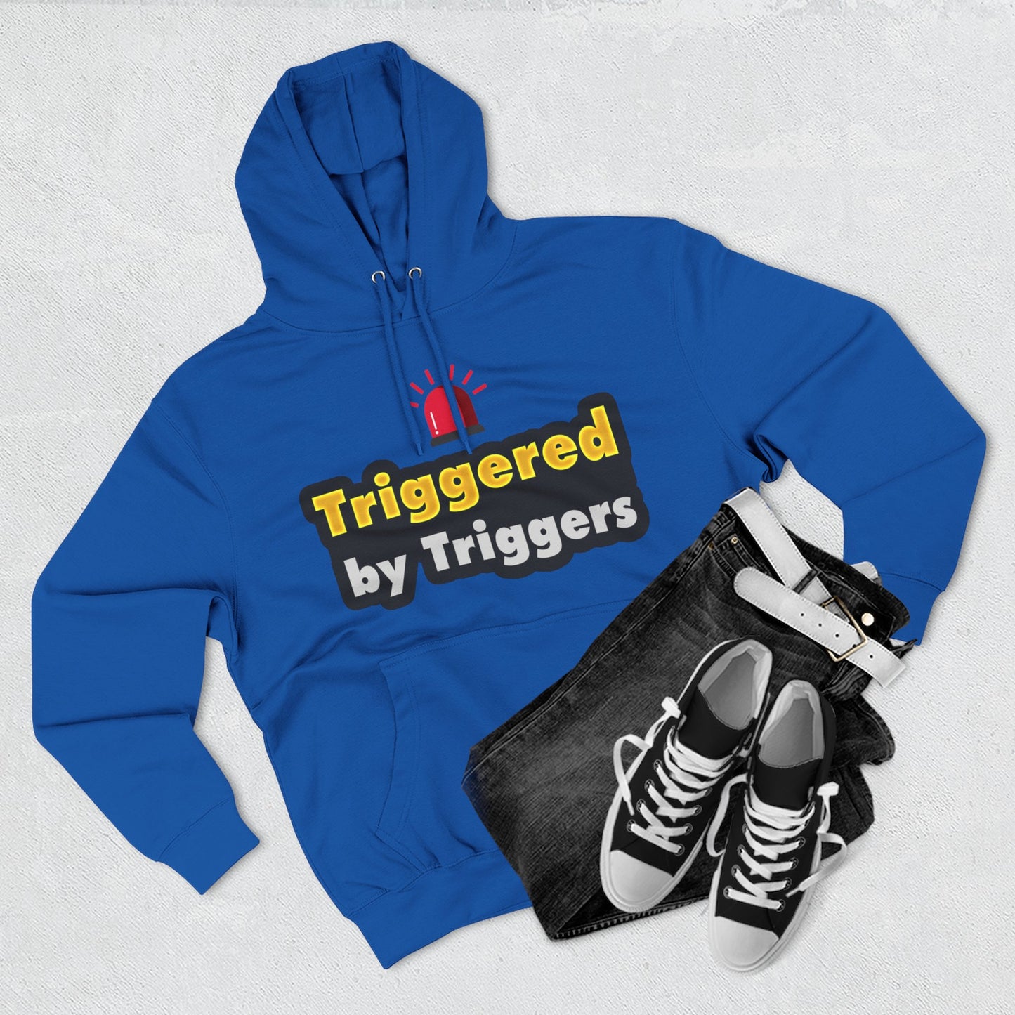 Funny Triggered Fleece Hoodie, Comfy Sweatshirt, Gift for Gamers, Casual Wear, Cozy Pullover for Friends, Humor Apparel