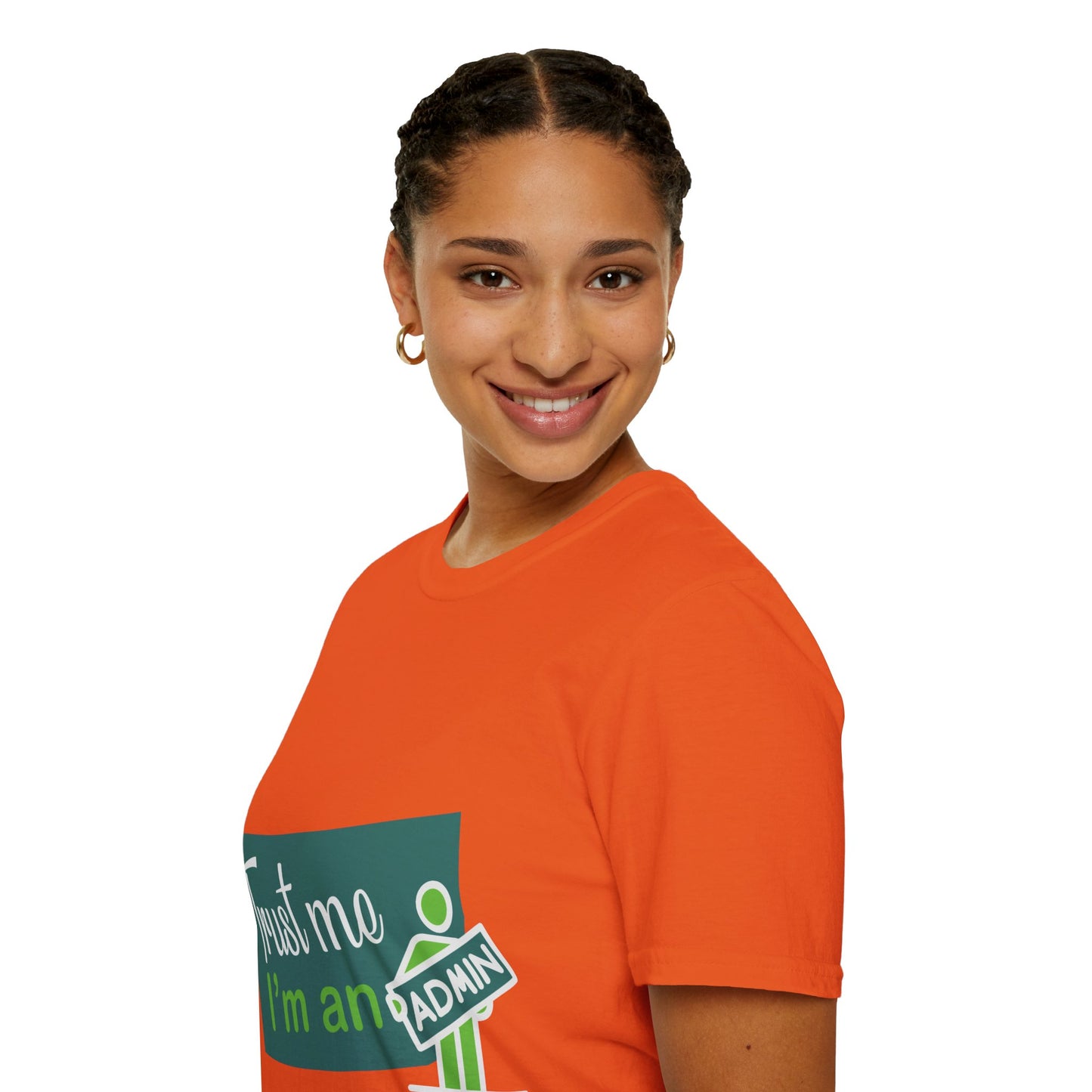 Trust Me I'm an Admin Unisex T-Shirt, Ideal for Techies, Gifts for IT Professionals, Casual Wear, Funny Office Shirt, Geek Humor Tee