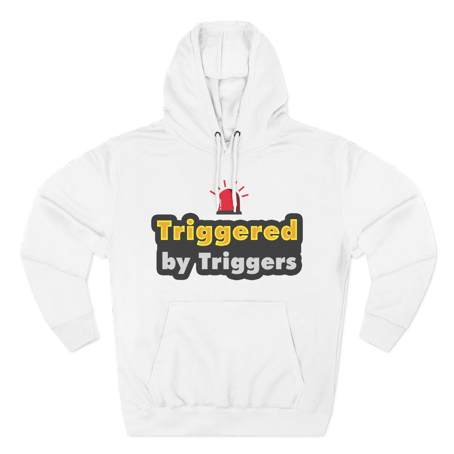 Funny Triggered Fleece Hoodie, Comfy Sweatshirt, Gift for Gamers, Casual Wear, Cozy Pullover for Friends, Humor Apparel