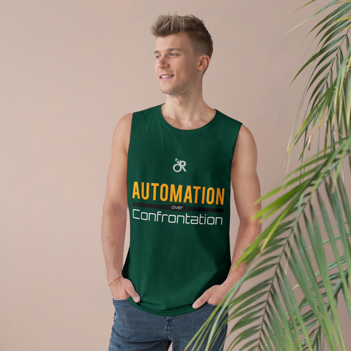 Unisex Automation Tank Top, Casual Athletic Wear, Summer Essential, Fitness Apparel, Gift for Tech Lovers, Workout Shirt