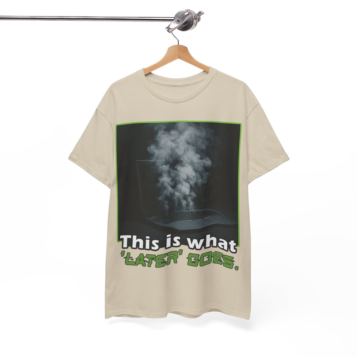 Unisex Heavy Cotton Tee - This is what 'LATER' DOSE.  Funny Shirt, Gift for Friends, Casual Wear, Statement Tee, Birthday Gift