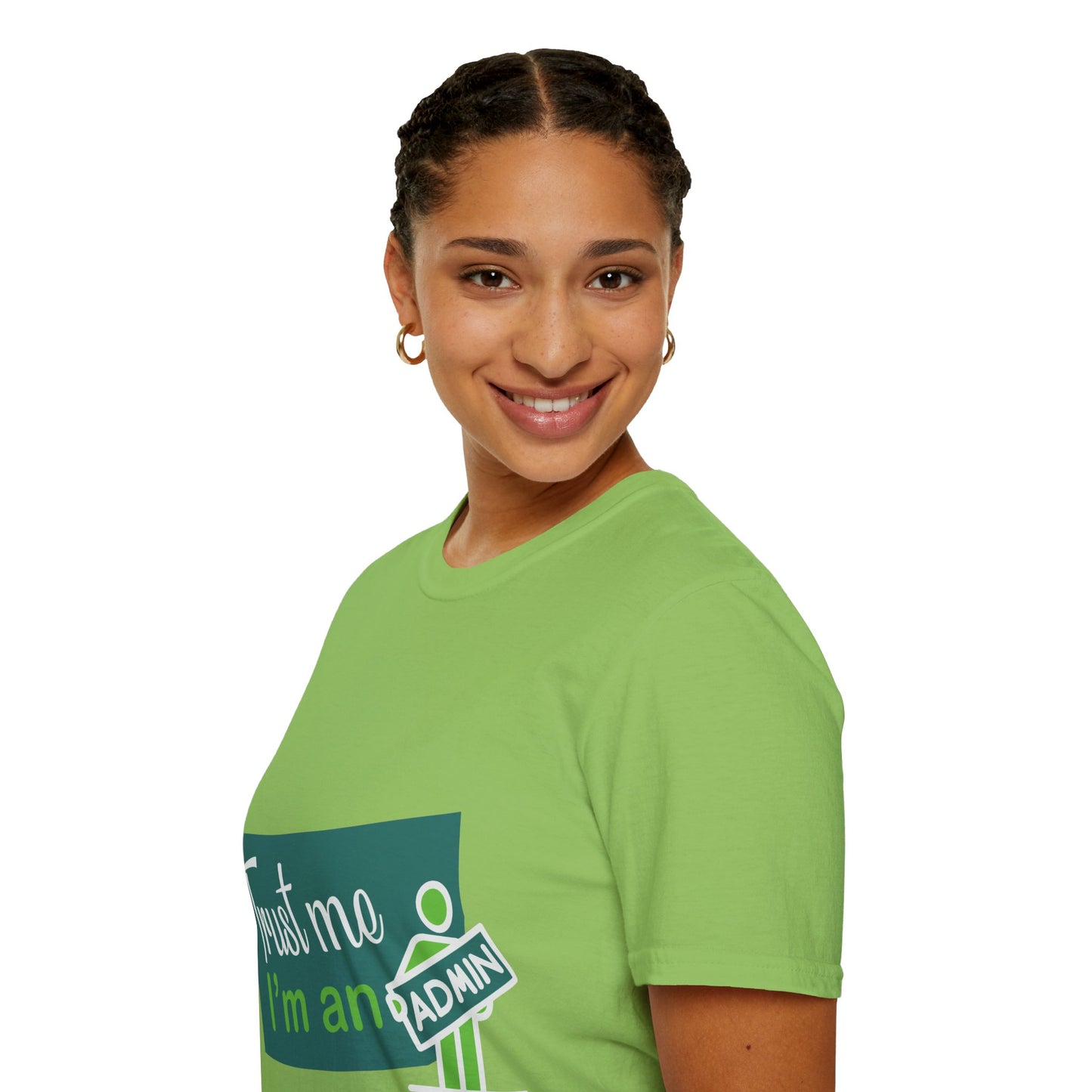 Trust Me I'm an Admin Unisex T-Shirt, Ideal for Techies, Gifts for IT Professionals, Casual Wear, Funny Office Shirt, Geek Humor Tee