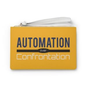 automation over confrontation clutch bag stylish & practical for everyday use
