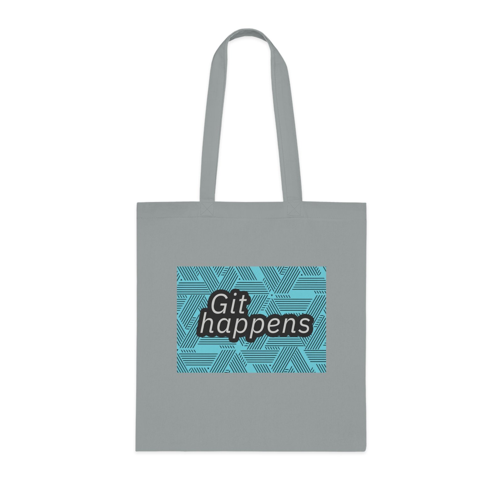 funny cotton tote bag | 'git happens' design | eco friendly reusable shopping bag funny cotton tote bag | 'git happens' design | eco friendly reusable shopping bag