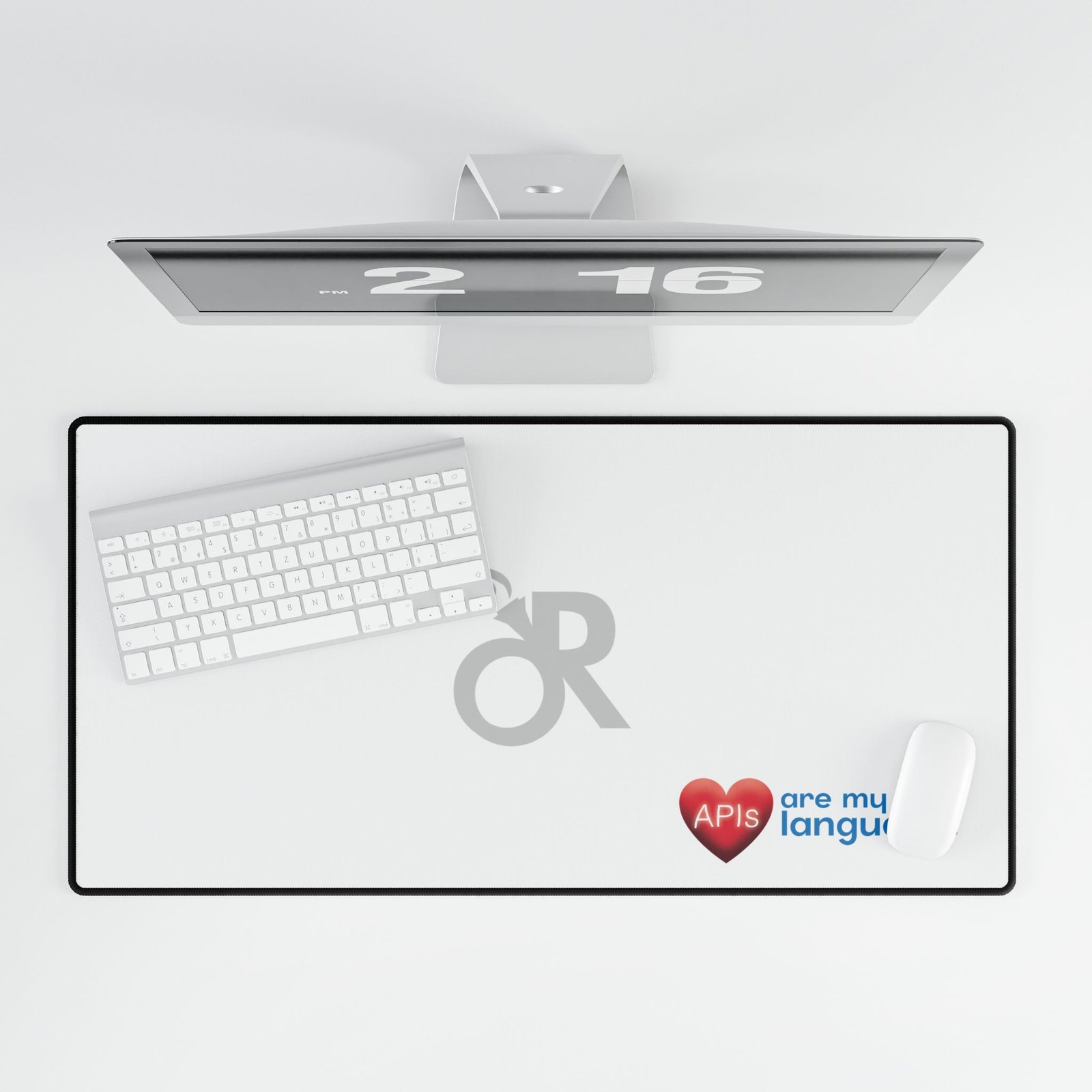 desk mat — "apis are my love language" heart tech desk pad desk mat — "apis are my love language" heart tech desk pad