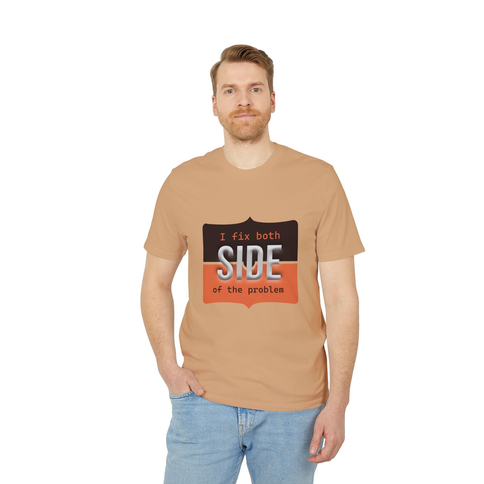 t shirt — "i fix both sides of the problem" graphic tee t shirt — "i fix both sides of the problem" graphic tee