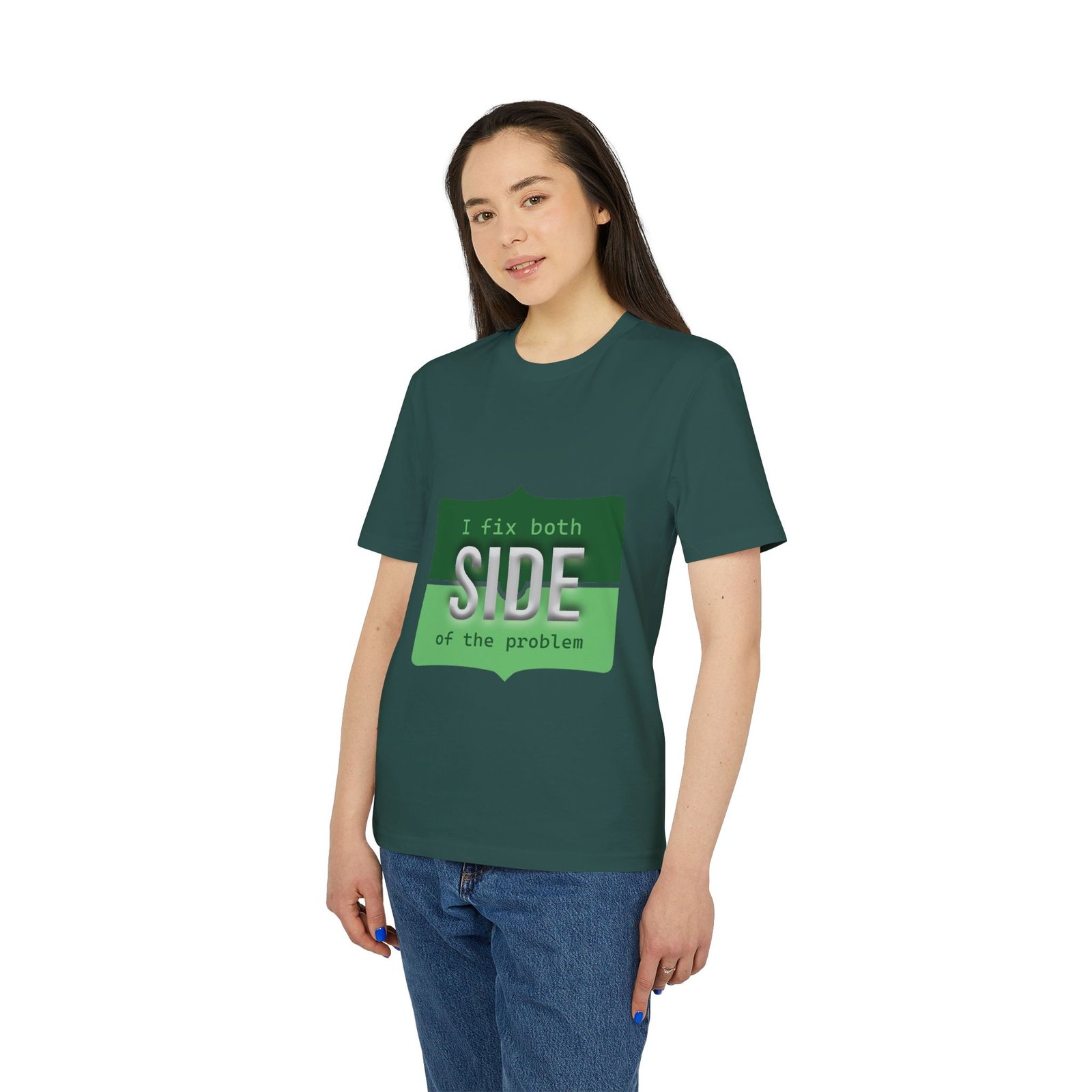 t shirt — "i fix both sides of the problem" graphic tee t shirt — "i fix both sides of the problem" graphic tee