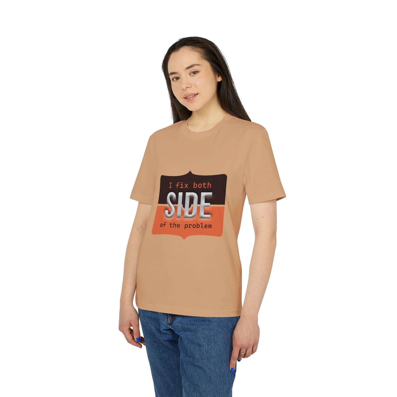 t shirt — "i fix both sides of the problem" graphic tee t shirt — "i fix both sides of the problem" graphic tee
