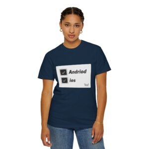 android ios checkbox graphic t shirt